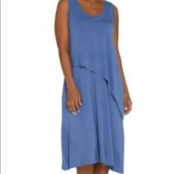 Dress tank shirt blue fashion - Picture 2 of 8